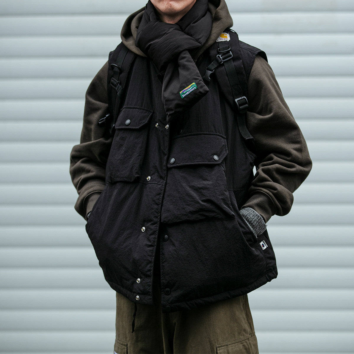 Multi-Pocket 90 Duck Down Vest – Mountain Outdoor Loose Warm Unisex – Vests | japanese streetwear | vintage workwear | unisex | Yamalinclothes