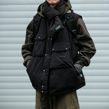 Multi-Pocket 90 Duck Down Vest – Mountain Outdoor Loose Warm Unisex – Vests | japanese streetwear | vintage workwear | unisex | Yamalinclothes