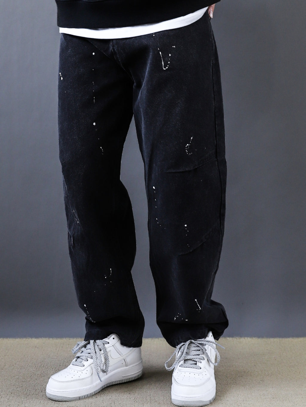 2025 American Retro Basic Wash Straight Pants Simple Retro Workwear Youth Black Design Casual Pants Men