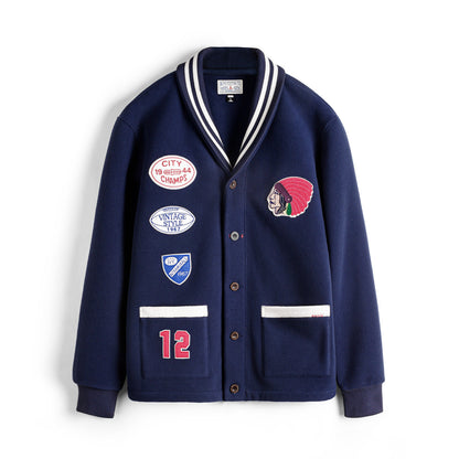 Vintage Green Fleece Cardigan Jacket – Oversized Cropped Baseball Streetwear