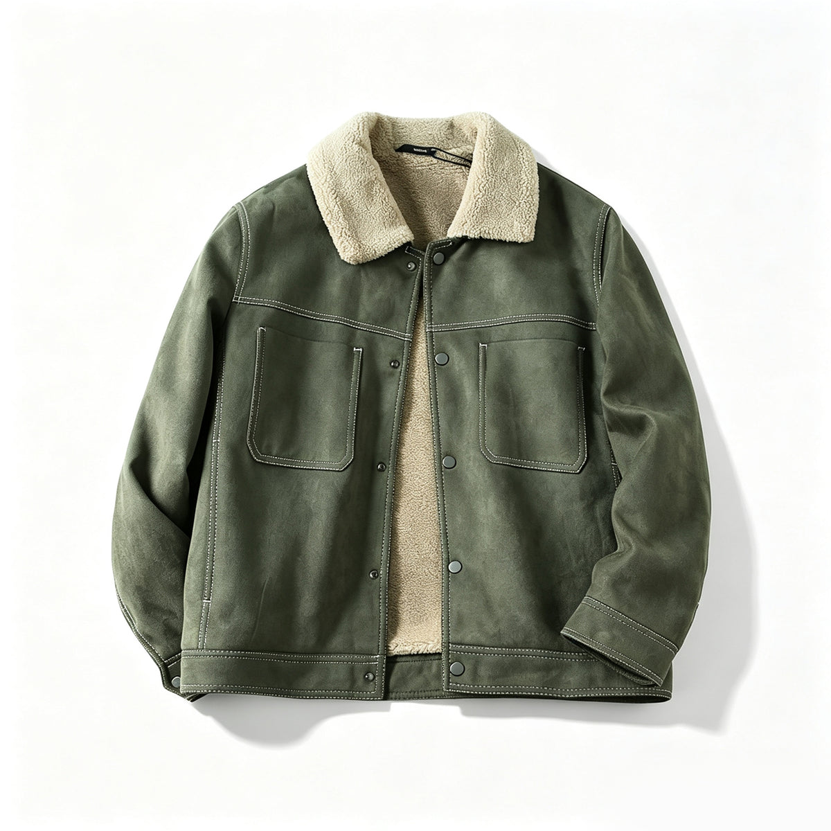 Suede Fleece Workwear Jacket – American Retro Thick Warm Unisex – Japanese vintage | fall outfits 2026 | fall winter outfits | classy winter outfits | lazy comfy outfits | japanese streetwear | vintage workwear | yamalin clothes | Yamalinclothes