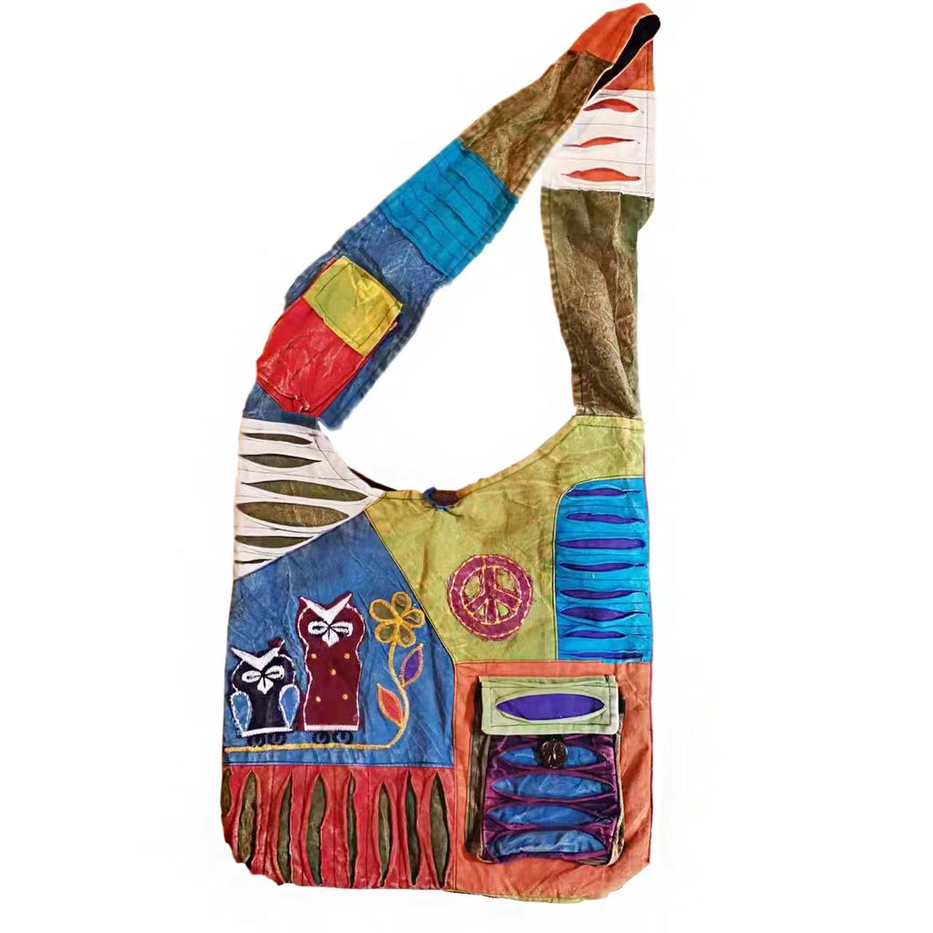 Nepalese women's bags, net red bags, handmade bags, large-capacity shoulder bags, travel outdoor storage, cross-body bags