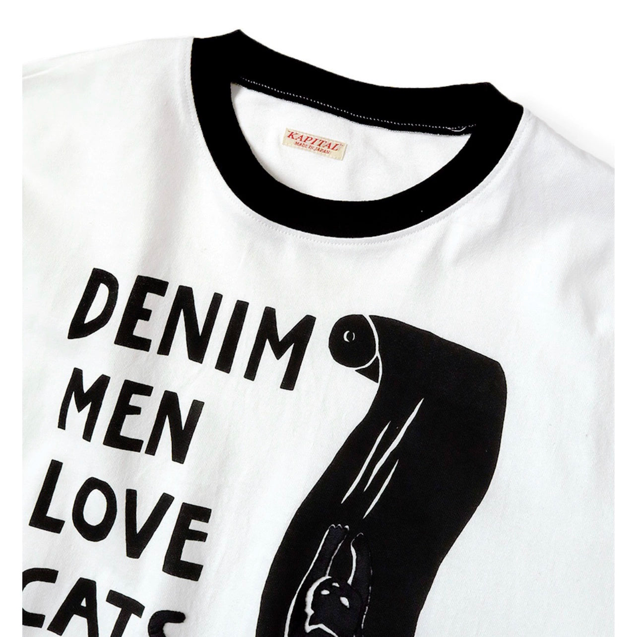 Japanese casual fun foam printed cotton loose crew neck short sleeve T-shirt