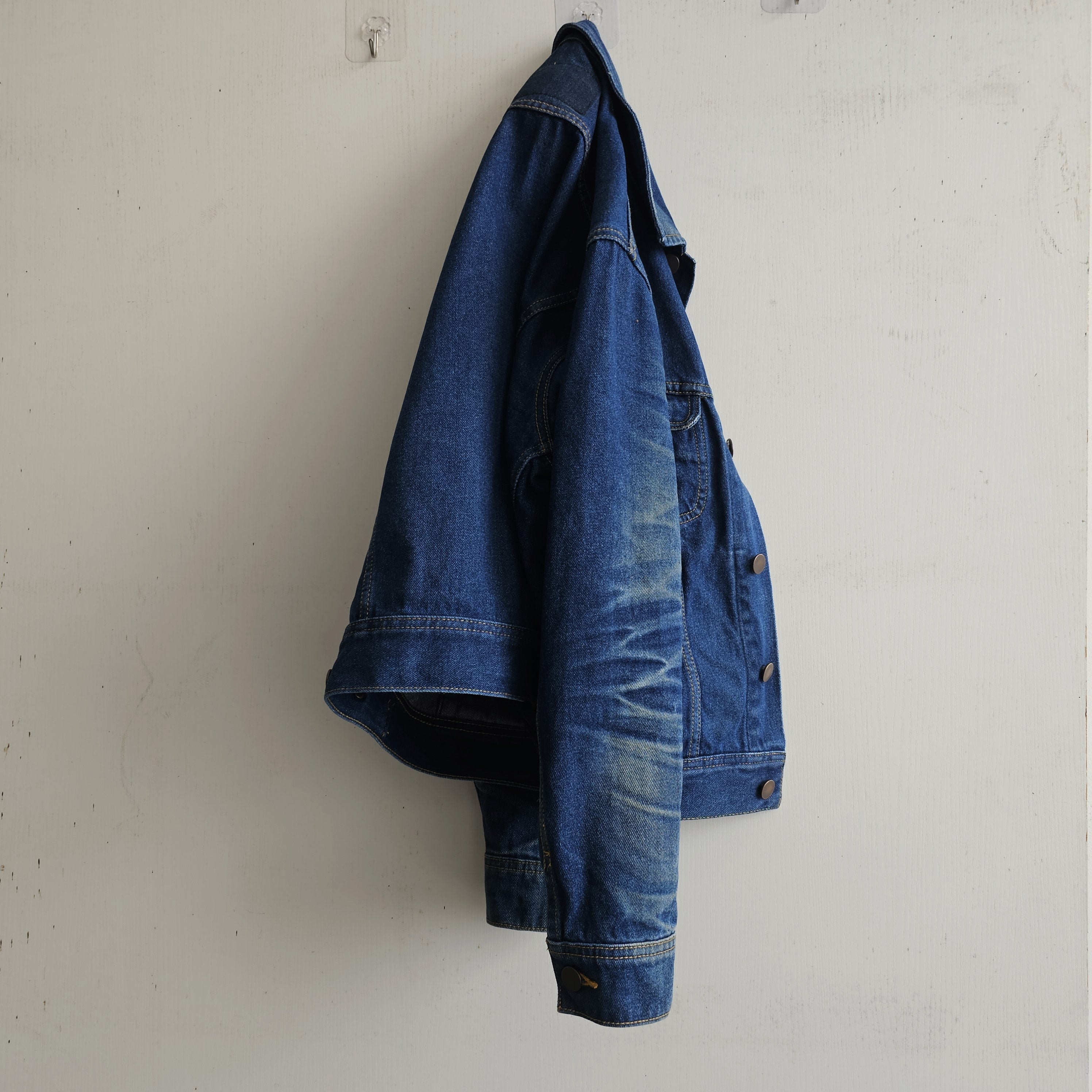 replica Storm Knight 15OZ pure indigo cattle primary color vintage denim jacket
