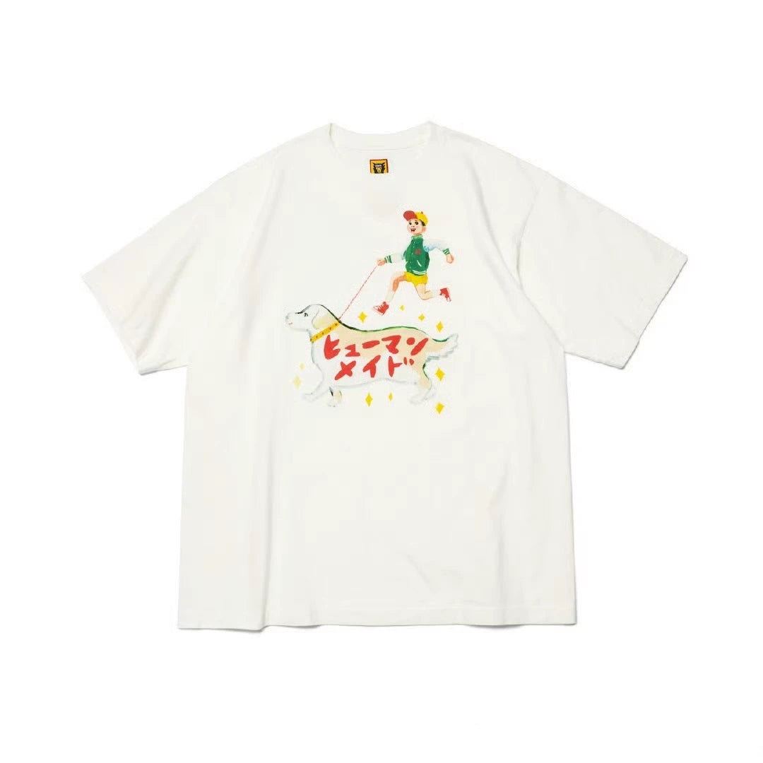 Japanese summer heavy short-sleeved T-shirt illustration series nigo short tee