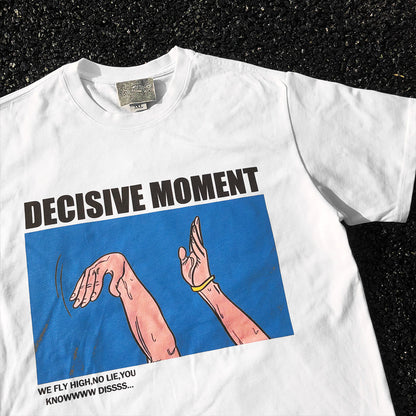 260GSM Heavyweight Short Sleeve T-Shirt - Regular & Drop Shoulder Streetwear Tee for Men