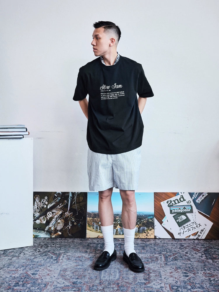 seersucker shorts, trousers, casual stripes, summer youth, ivy and ivy shapes are versatile