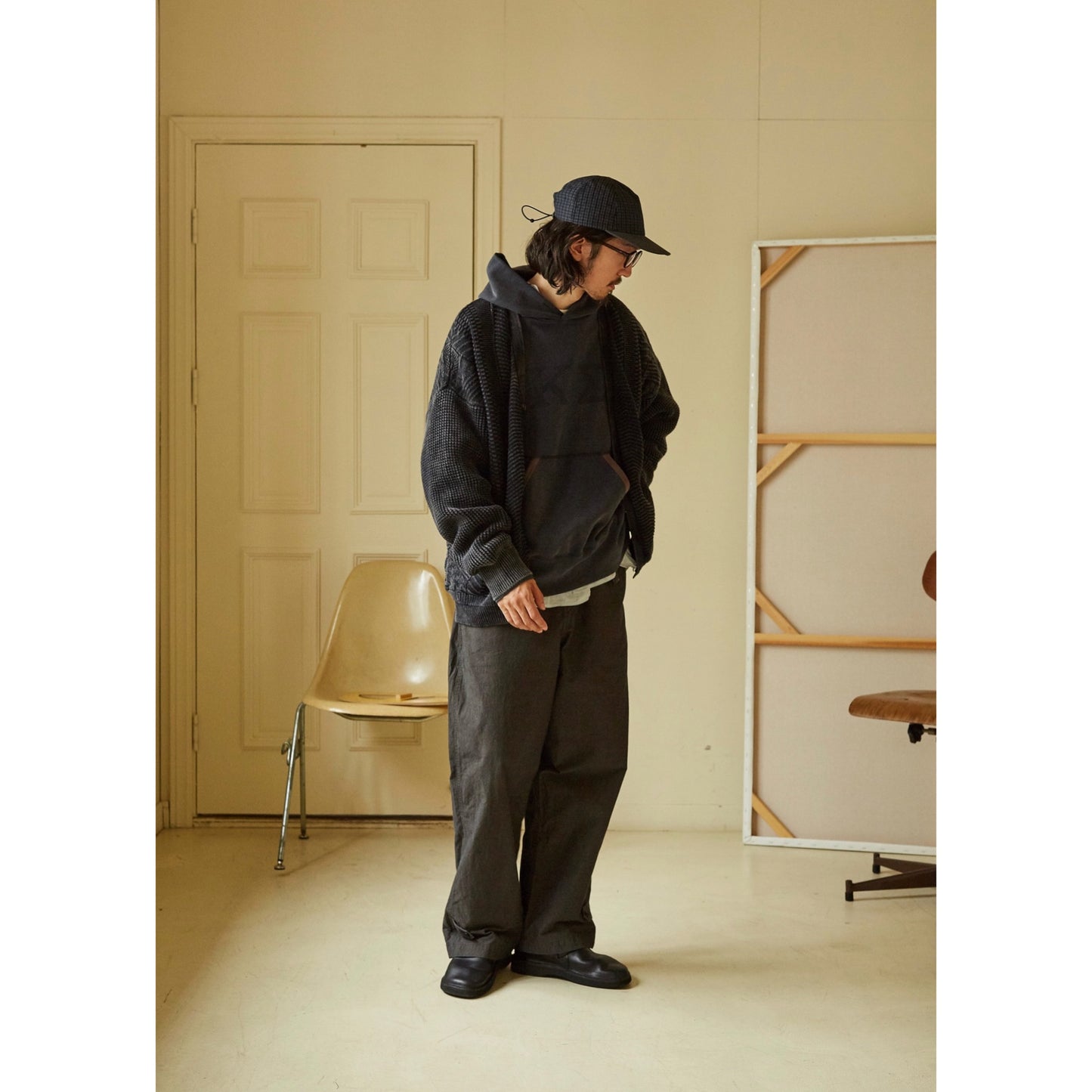 Cable Cardigan washed-cotton buttonhole cardigan