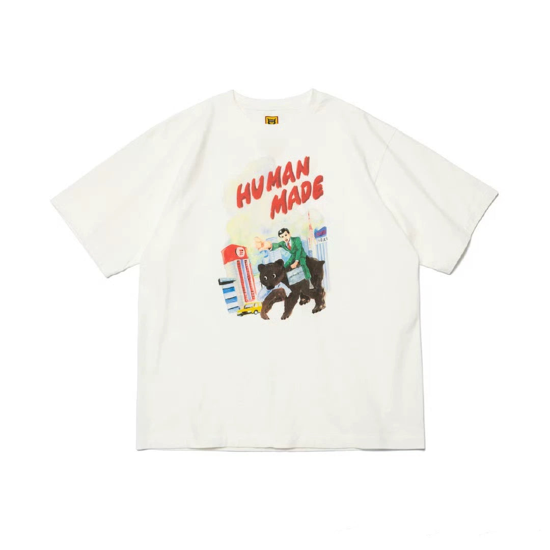 Japanese summer heavy short-sleeved T-shirt illustration series nigo short tee