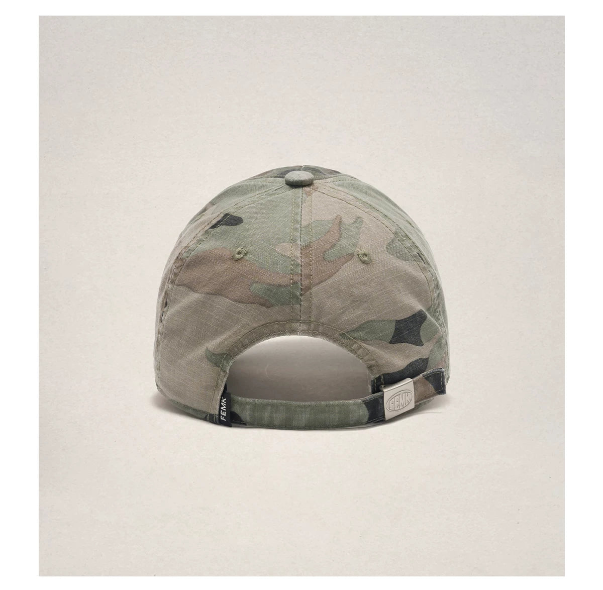 Camo Screen-Print Curved Brim Baseball Cap – American Vintage Unisex – cap | japanese streetwear | vintage workwear | unisex | Yamalinclothes