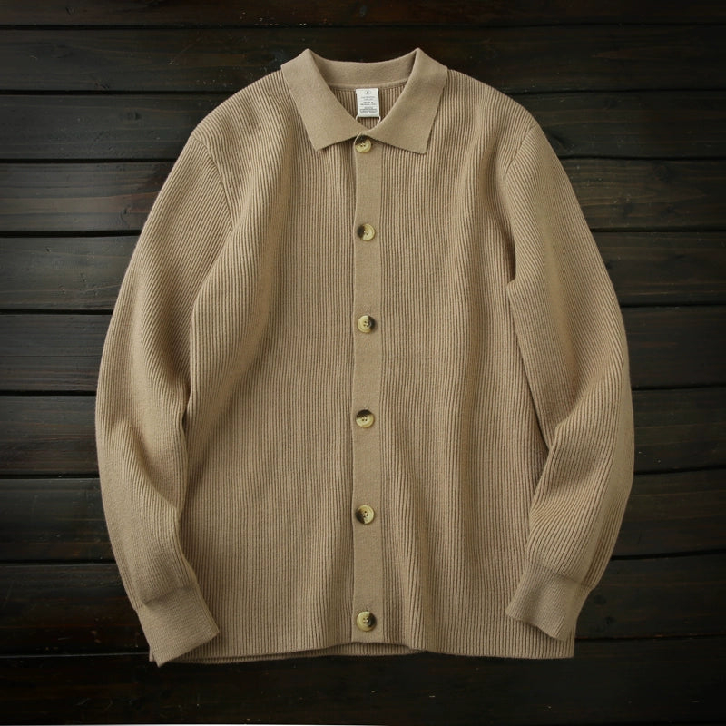 Super soft Andy velvet! Anti-pilling! HEAVY 570G MEN'S AUTUMN WINTER LAPEL THICKENED CARDIGAN KNITTED SWEATER JACKET