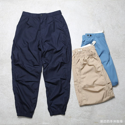 Casual polyester/cotton blended trousers with thin fabric suitable for spring and summer