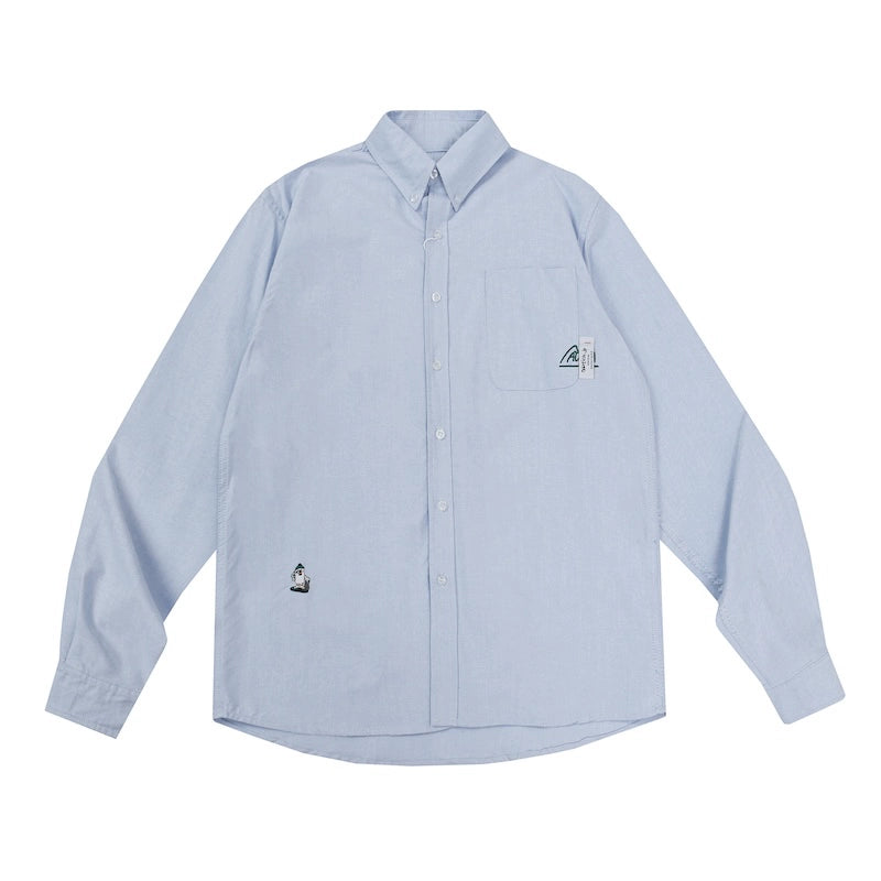 Striped long sleeve shirt city boy pure cotton oxford