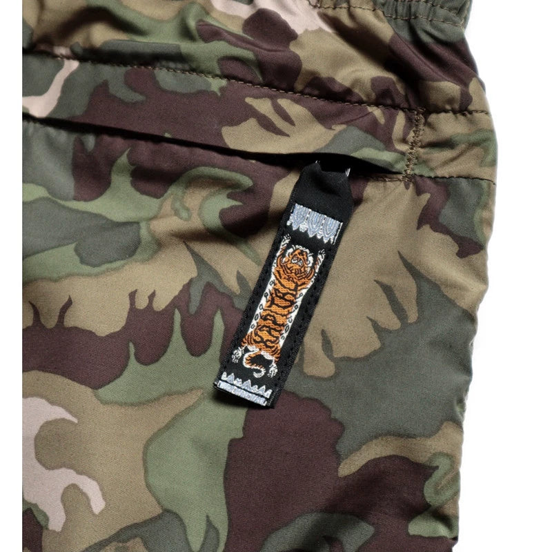 Quick-drying camouflage Japanese and Korean loose elastic trend all-matching casual shorts