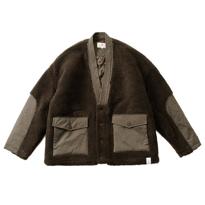 Autumn and winter Japanese men's vintage style lamb wool robe, cotton clothes, cotton clothes, loose winter coats for men and women