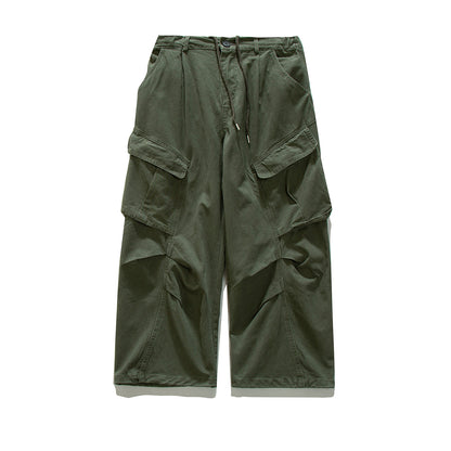 Cotton Cargo Pants – Angled Pockets & Wide Leg | Yamalinclothes