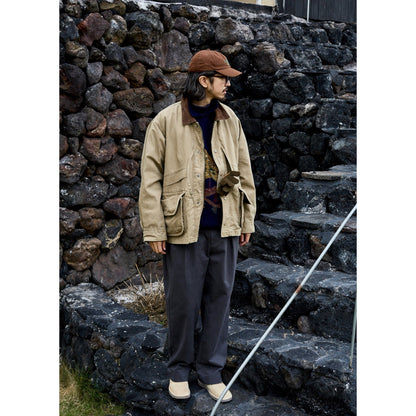 FW25 USAGE Hunting Jacket - Yamalin Heavy Year Washed Cotton Barn Hunting Silhouette Jacket