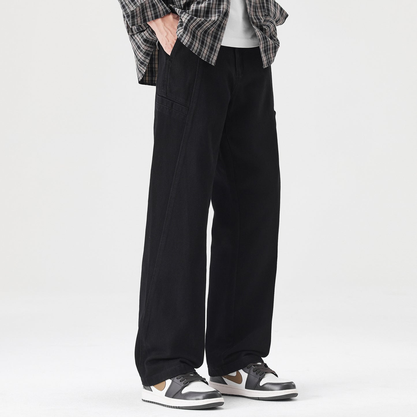 Spring New Cotton Japanese Ami Clicker Straight Cargo Pants Men's Trendy Wide-Leg Slacks | Japanese vintage | yamalin clothes | Yamalinclothes