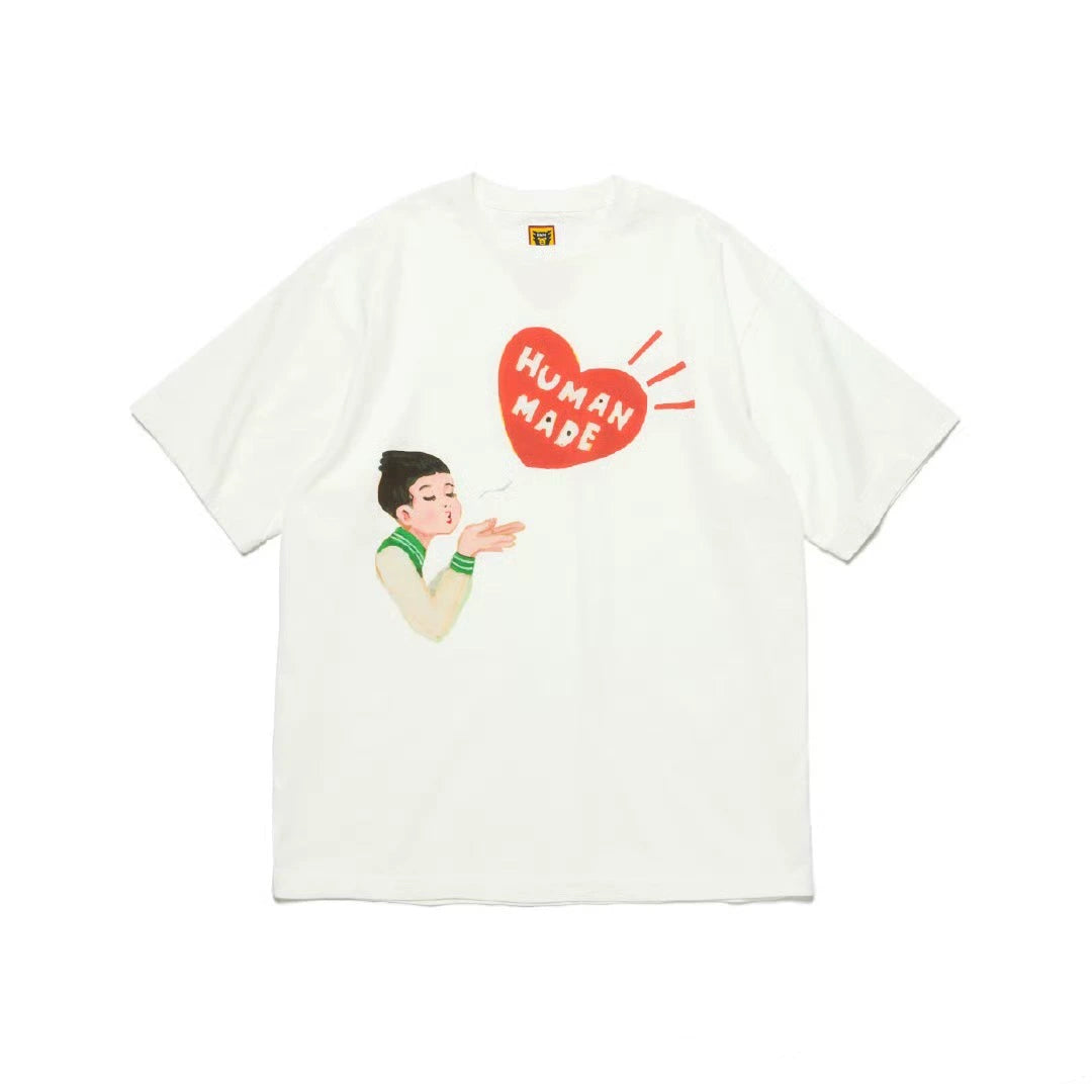 Japanese summer heavy short-sleeved T-shirt illustration series nigo short tee