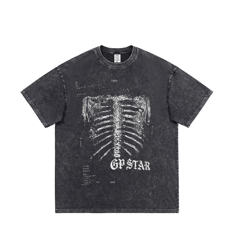 American Printed Short Sleeve Cotton Shirt – Loose Fit Hip-Hop Streetwear Tee for Men – Japanese vintage | yamalin clothes | Yamalinclothes