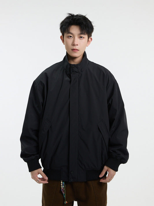 Autumn and winter American flying Harrington jacket men's stand-up collar baseball couple khaki cleanfit padded jacket