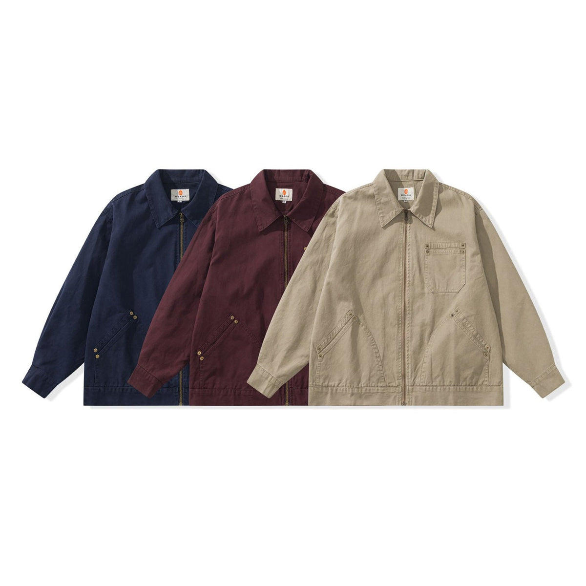 Detroit Collar Multi-Pocket Jacket – Riveted Workwear Cotton Unisex