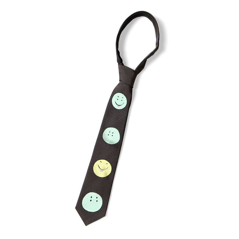 Smiling face tie niche design high-grade all-matching casual personality trend tie