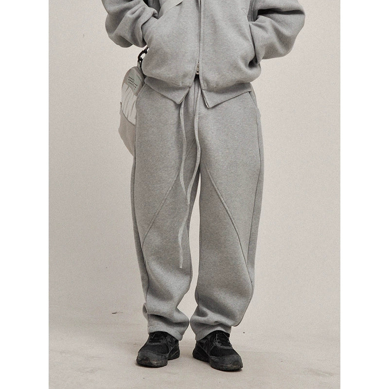 Weighing 500 grams! It is not easy to pill and not deformed! Three-dimensional tailoring, versatile, loose cutter pants, sweatpants, slacks