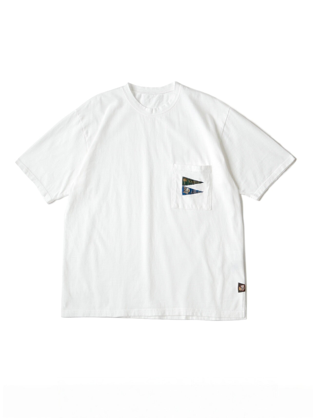 26SS Japanese Artisan India Cotton Pennant Embroidered Short Sleeve T-Shirt | Japanese vintage | yamalin clothes | Yamalinclothes