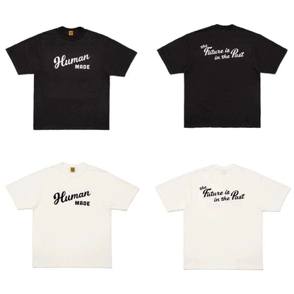 Japanese slub cotton summer animal cute print short-sleeved T-shirt weight 280g