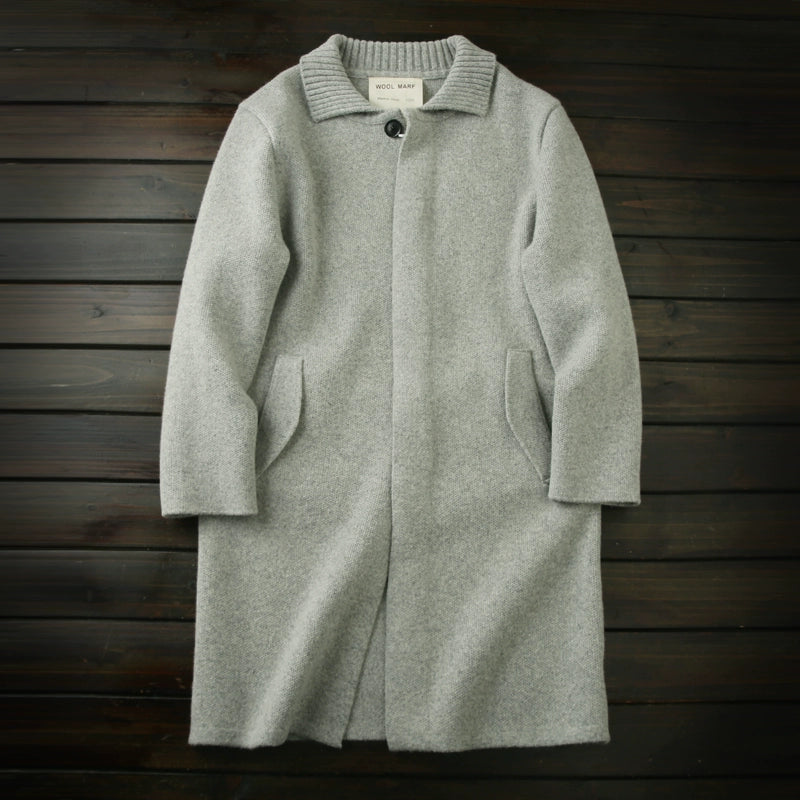 Blockbuster cow goods! 100 wool trench coats! Italy order men's autumn/winter midi knitted sweater jacket