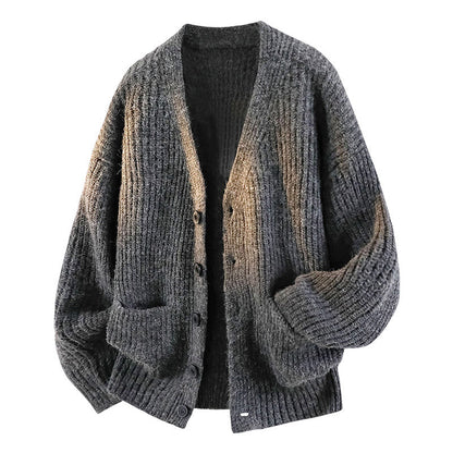 Japanese Woolen Knit Cardigan – Lazy Style Men's Sweater – Japanese vintage | yamalin clothes | Yamalinclothes