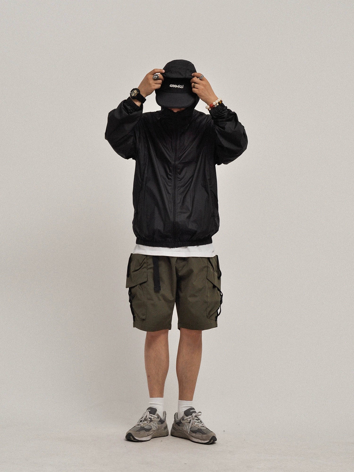 Summer function outdoor light breathable pure color loose hooded sunscreen clothes