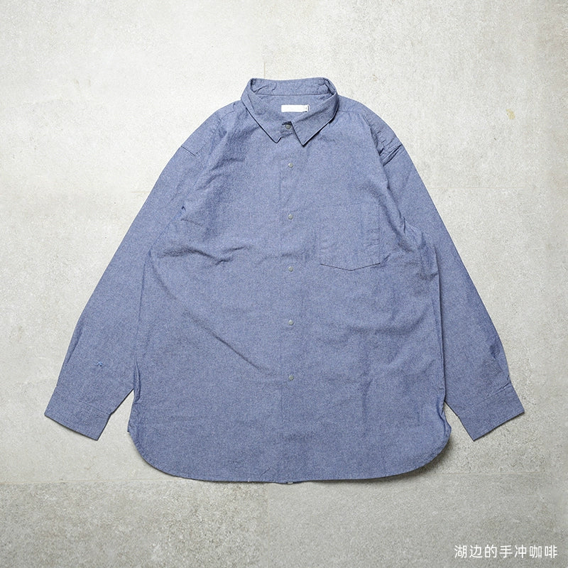 Mountain series loose breathable washed long sleeve shirt
