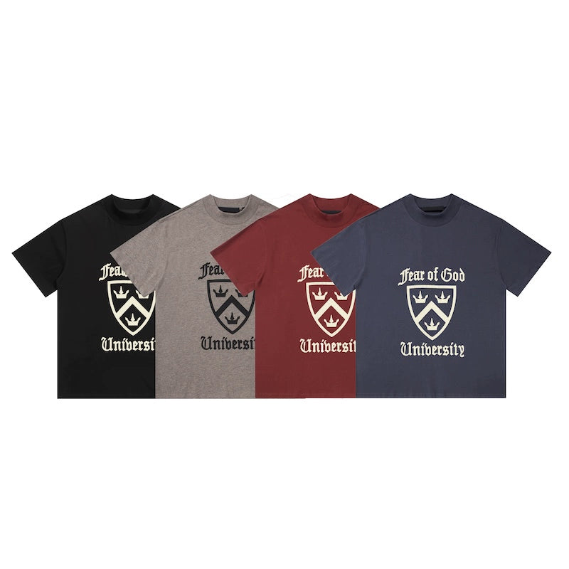 right edition American retro high street print short sleeve T-shirt