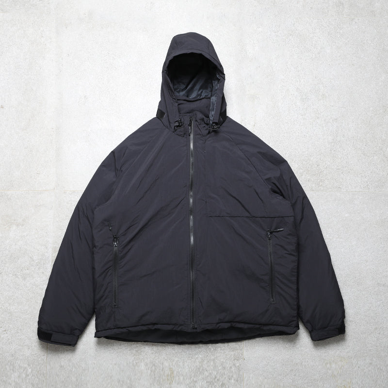 DOWN N.HOOLYWOOD X MADNESS SHAWN LOK OUTDOOR WINDPROOF WARM HIDDEN HAT PUFFER JACKET