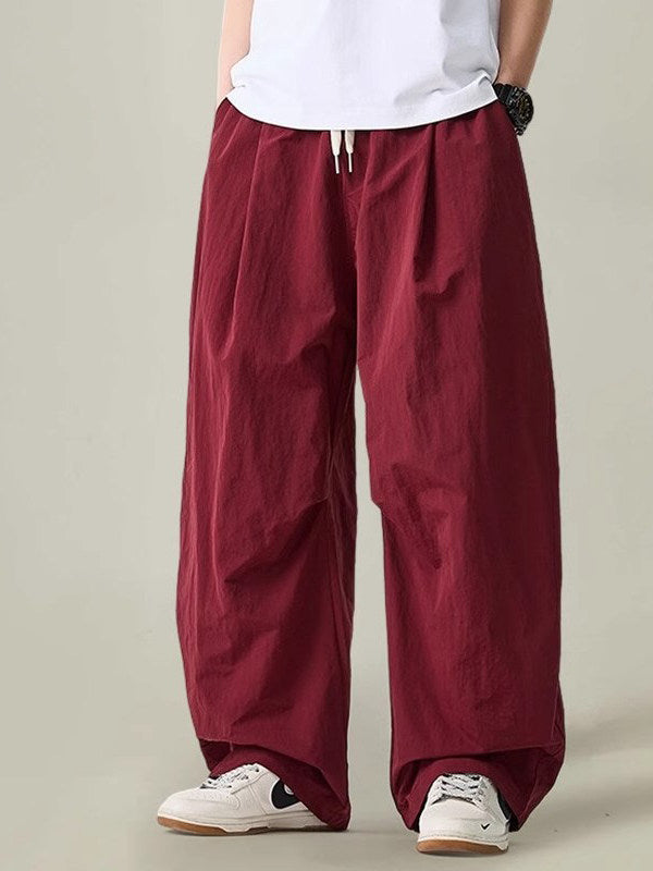 Lightweight Quick-Dry Wide-Leg Straight Pants – Loose Retro Casual Summer Unisex