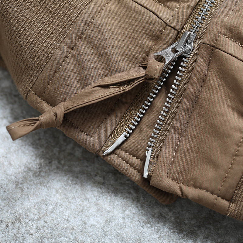 In stock Japanese Nanamika 24AW MA1 Air Force Stand Collar Thermal Cotton Jacket Baseball Jersey Jacket