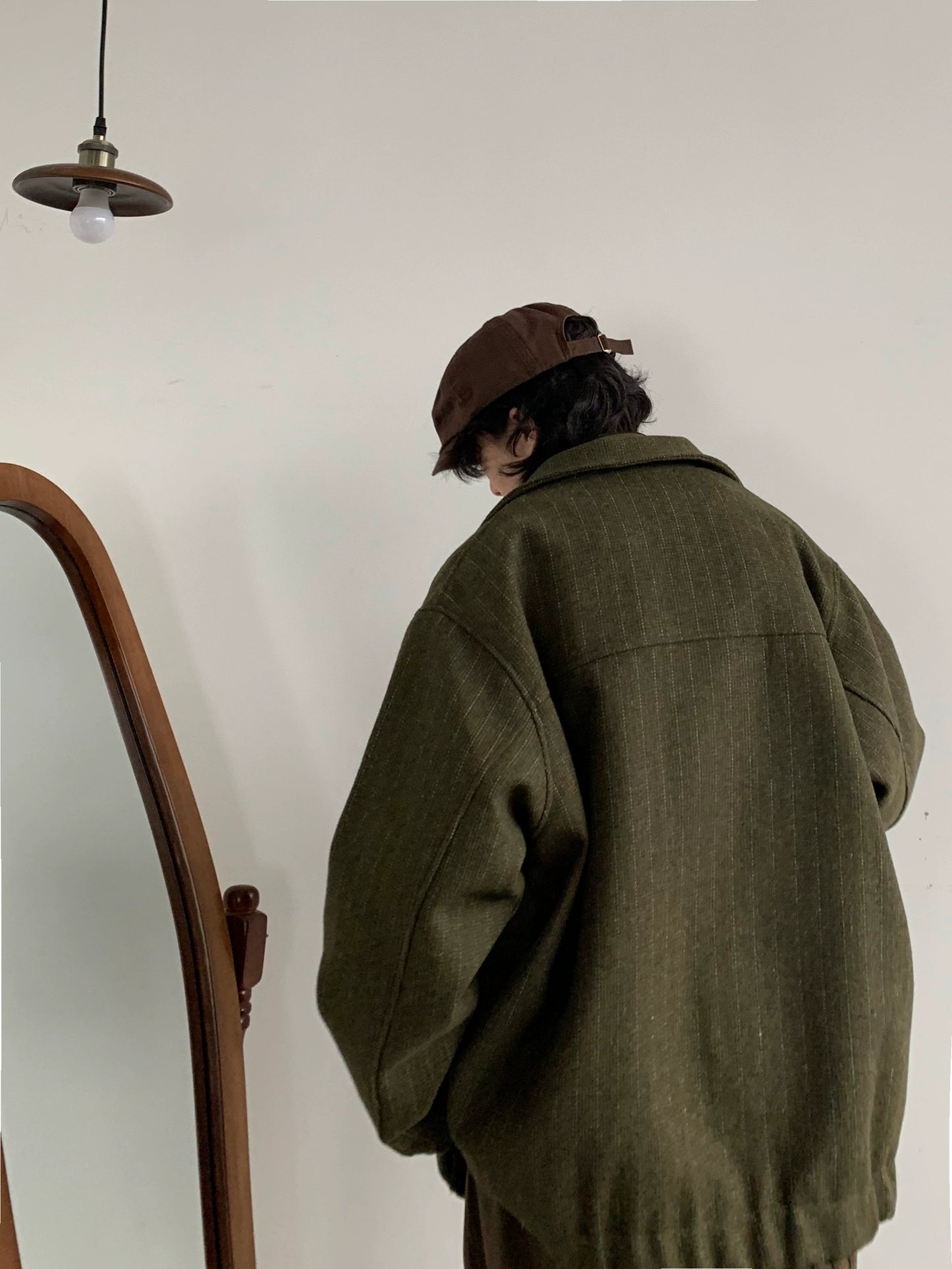 Japanese Retro Weave Cargo Jacket – Textured Spring-Style (Unisex)