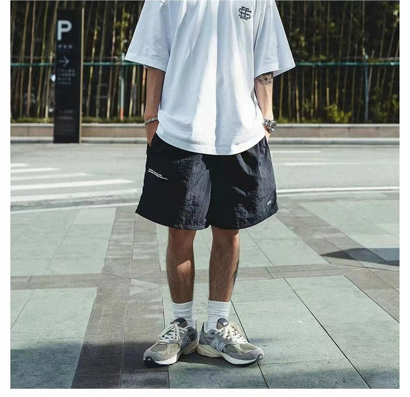 Quick-drying thin beach shorts Yu Wenle like outdoor casual loose sweatpants