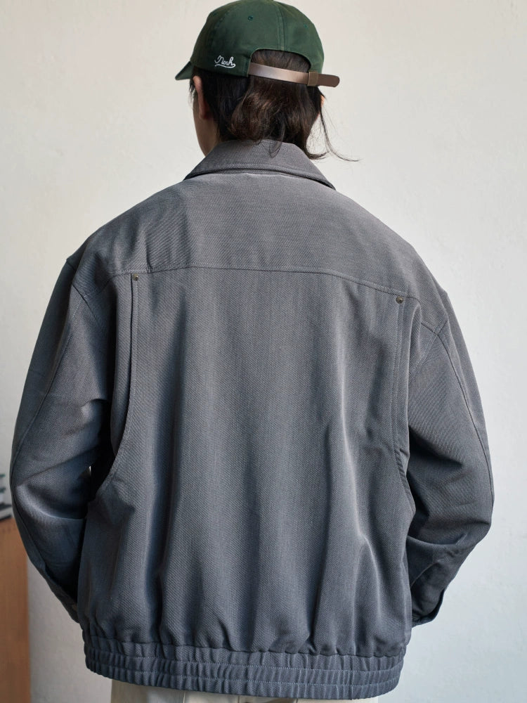 GRAY POCKET JACKET 2024 NEW SPRING MEN