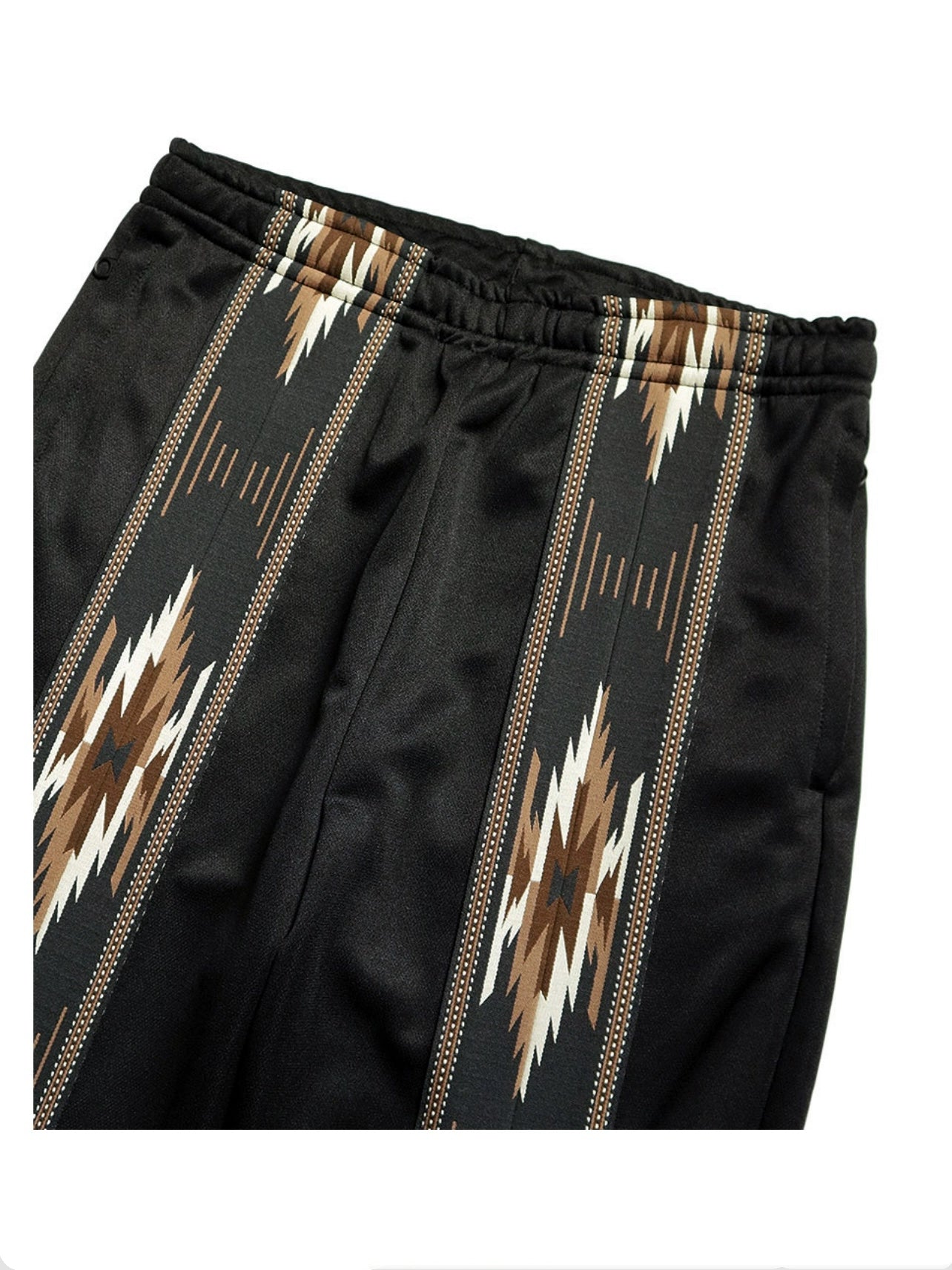 Kapital 25AW Japanese Warm Flared Pants - Celebrity Style Embroidered Elastic Waist Trousers