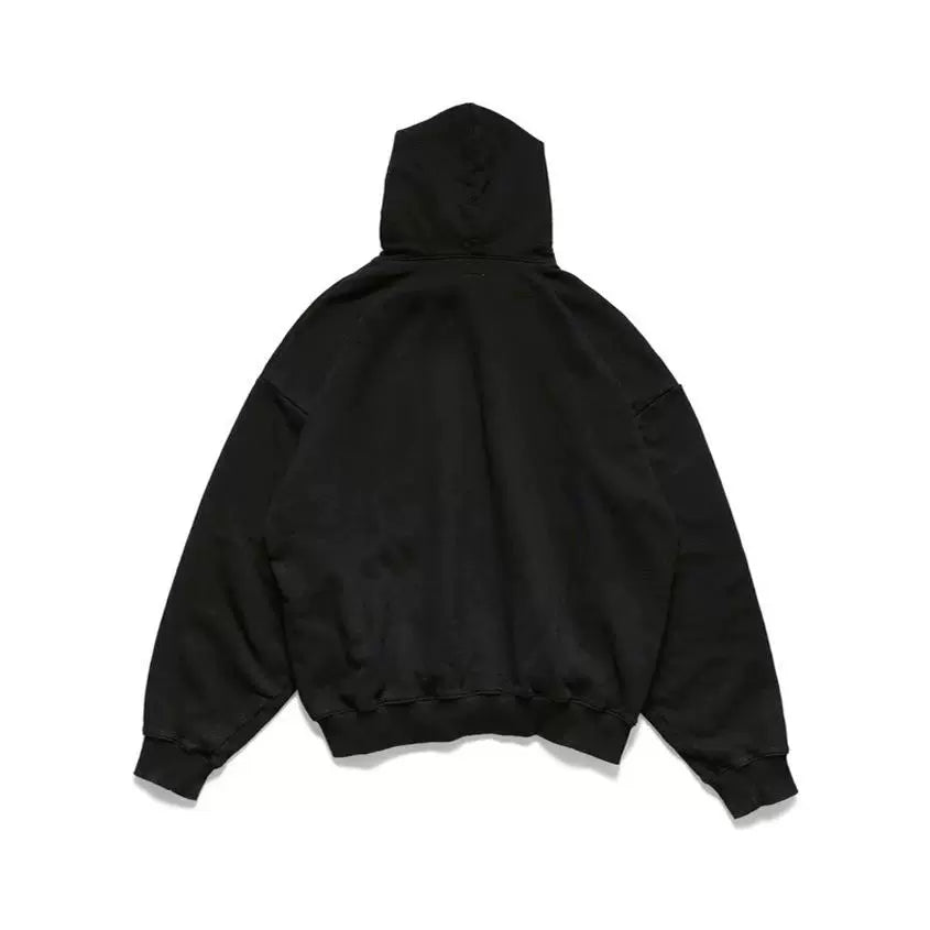 Japanese ethnic style tassels embroidered ribbon casual hooded sweater for men and women