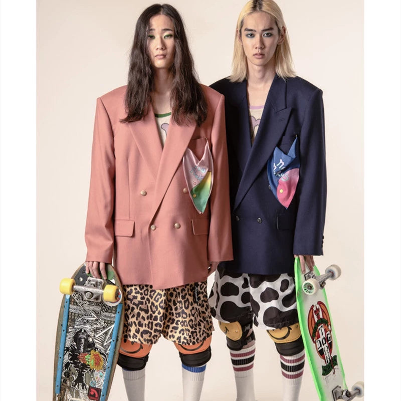 quick-drying leopard print Japanese nylon loose men's and women's casual shorts