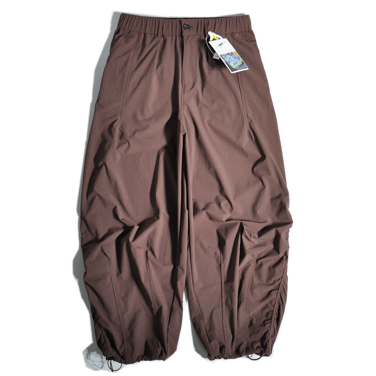 Japanese CityBoy Mountain Outdoor Functional Quick-Drying Wide-Leg Cargo Pants Loose Straight Drap Silhouette Leggings