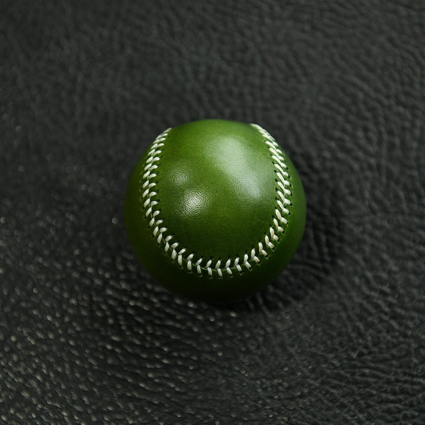 Handmade Vegetable-Tanned Cowhide Baseball – Artisan Leather Collectible