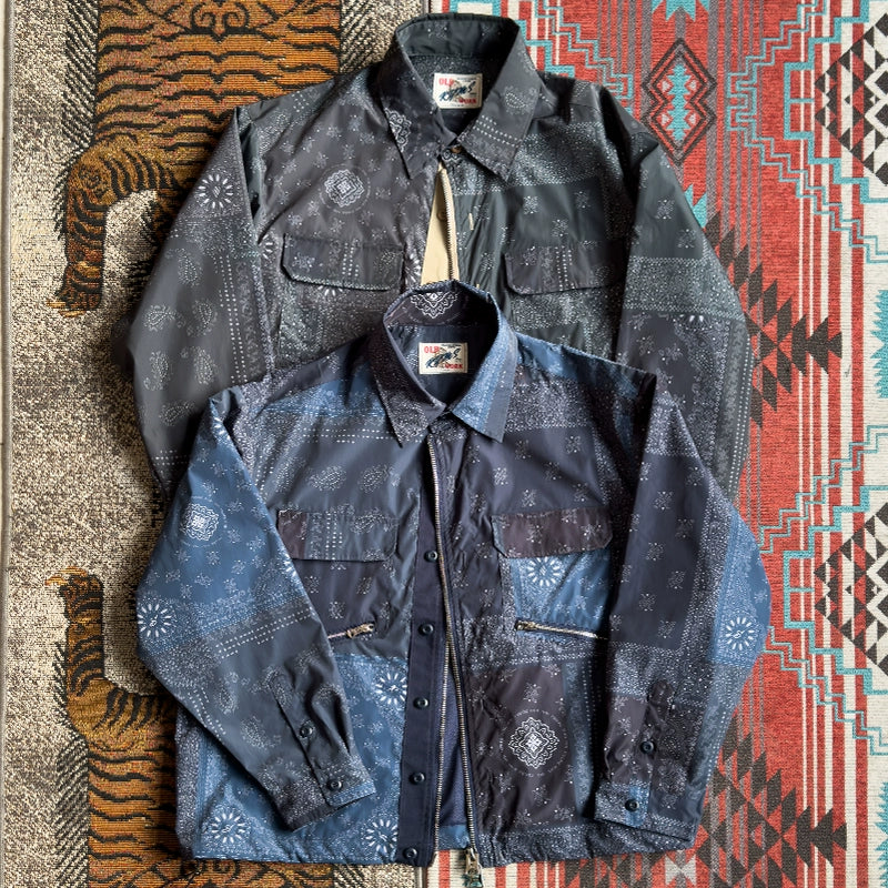 Japanese vintage cashew flower lightweight windproof waterproof sunscreen jacket with multiple pockets and loose suntide jackets for men and women