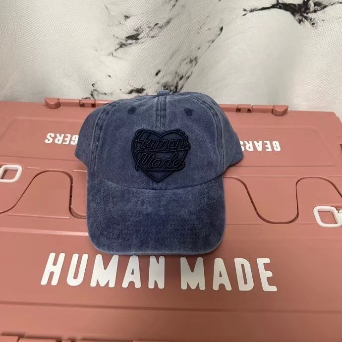 Japanese love embroidered sunhat retro washed old hat