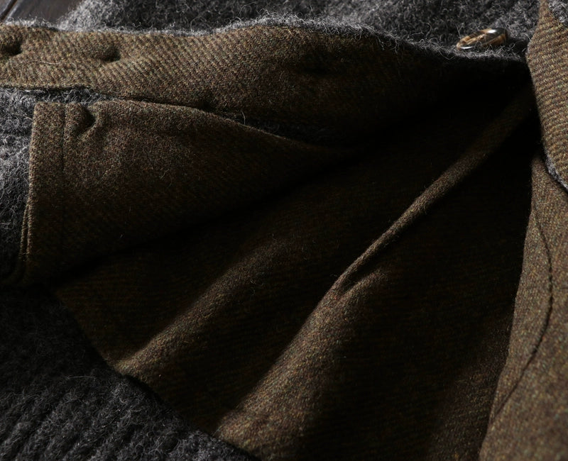 Heavy rare foreign trade original order tail goods men's autumn and winter high-end stand-collar sweater thickened cardigan sweater coat