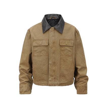 American Vintage Detroit Lapel Jacket – Loose Unisex Streetwear
